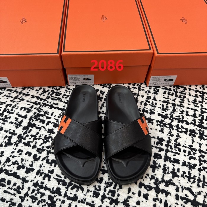 Women's men flat slippers shoes, size 35-45, SS50-2086-2088