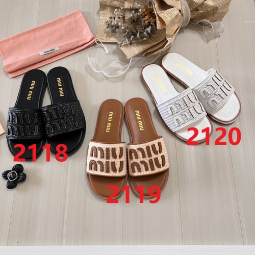 Women's flat slippers shoes, size 35-42, SS50-2118-2120