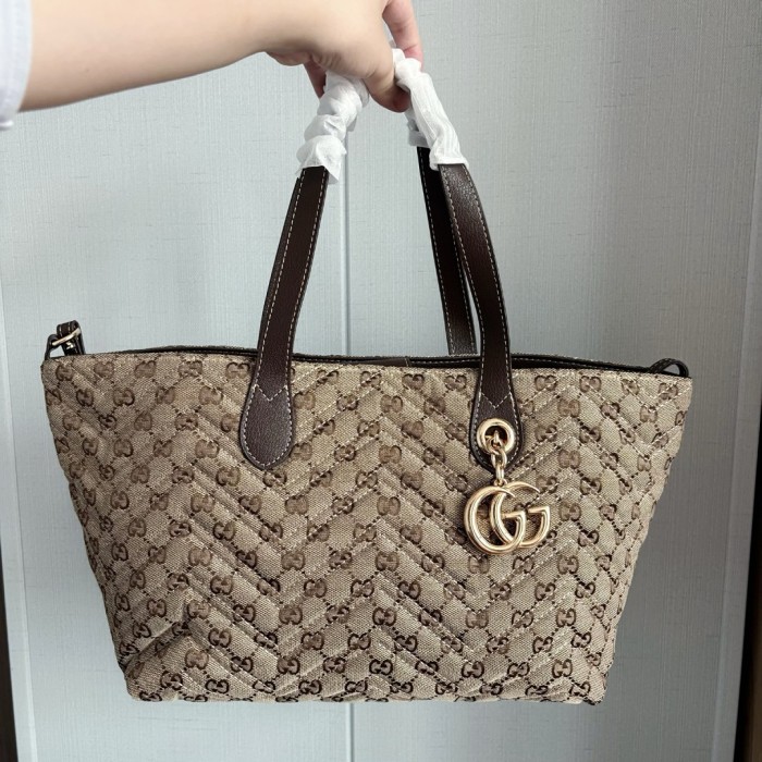 Split leather canvas bag ,4A ,size 30*23*18cm, no box, B80-233