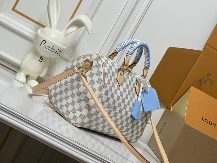 Split leather canvas Nano Speedy bag,4A,no box,size 30 x 21 x 17cm,B80-236