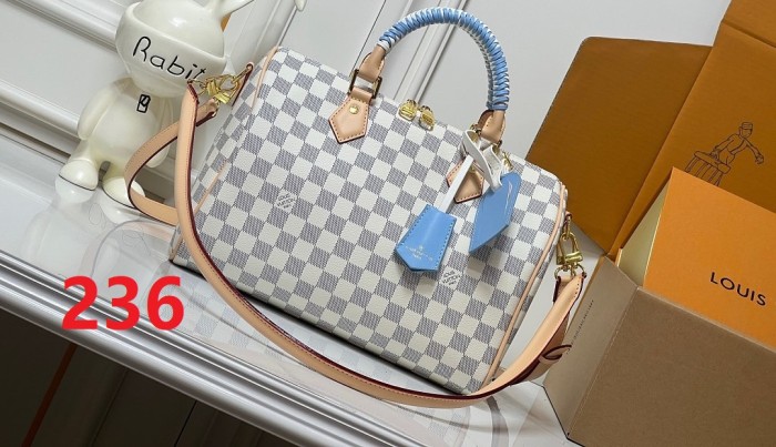 Split leather canvas Nano Speedy bag,4A,no box,size 30 x 21 x 17cm,B80-236