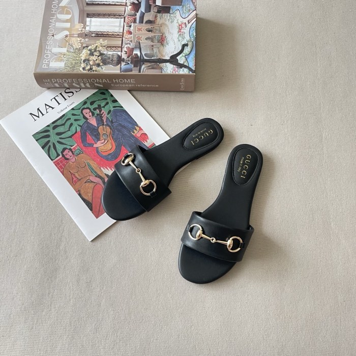 Women's flat slippers shoes, size 35-42, SS50-2137