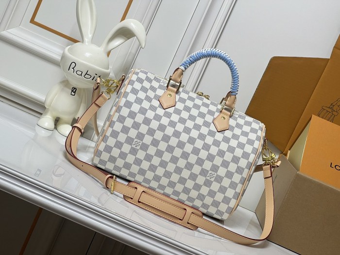 Split leather canvas Nano Speedy bag,4A,no box,size 30 x 21 x 17cm,B80-236
