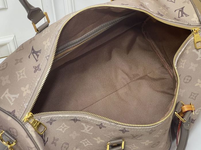 Split leather canvas bag,4A,no box,size 45cm,B88-425