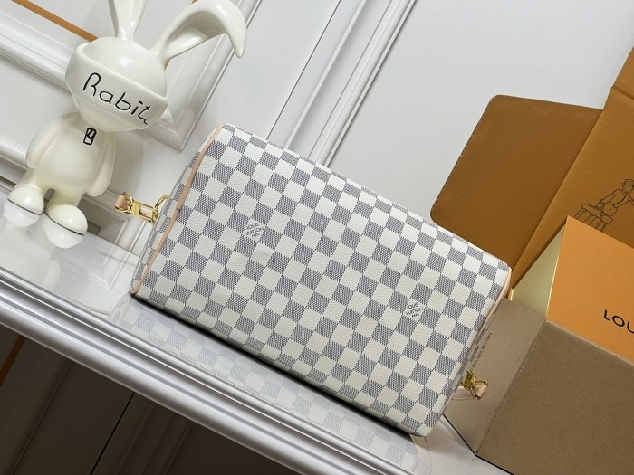 Split leather canvas Nano Speedy bag,4A,no box,size 30 x 21 x 17cm,B80-236