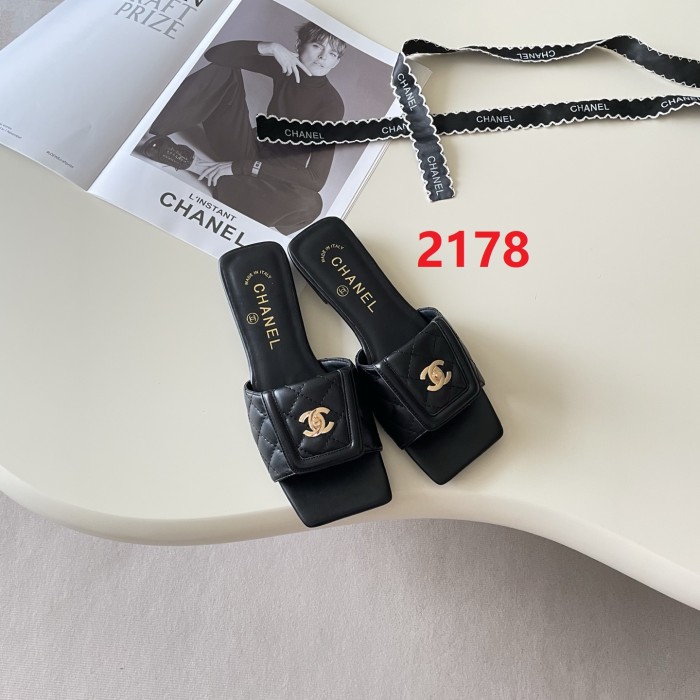 Women's flat slippers shoes, size 35-42, SS50-2178