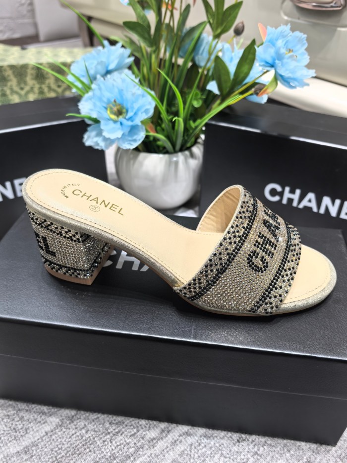 Women's heel slippers shoes, size 35-42, SS50-2200