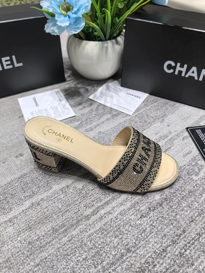 Women's heel slippers shoes, size 35-42, SS50-2200