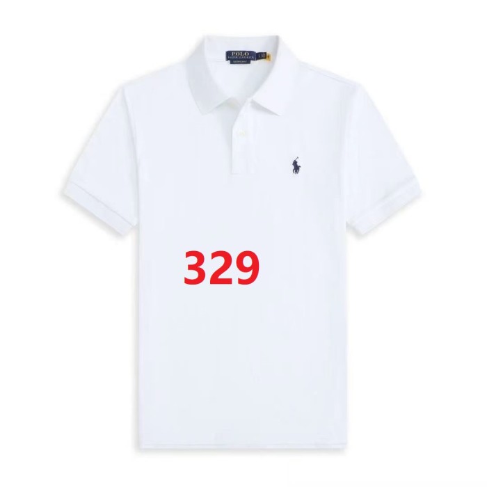Men's cotton embroidered collared short-sleeved T-shirt,CL25-329-333