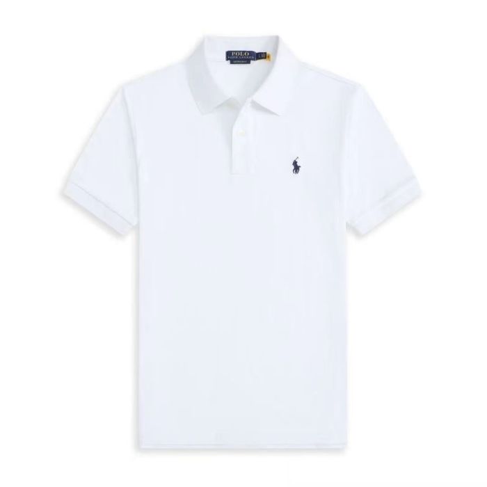 Men's cotton embroidered collared short-sleeved T-shirt,CL25-329-333