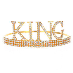 Royal King Crowns For Men Full Round Tiaras And Crowns Prom Party Costume Prince Hair Accessories VIP Aoinm