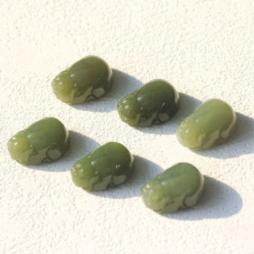 DIY natural Hetian jade skin crystal healing stone pendant, bracelet, necklace, crystal handicraft gift