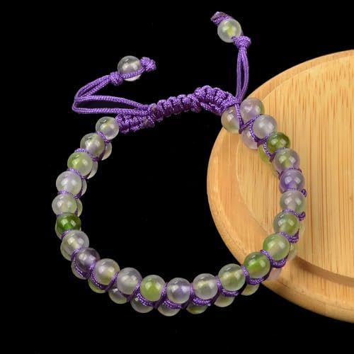 MASSIVE BEADS Natural Chakra Healing Power Crystals Macrame Bracelet Yoga Double Layer Stone Beads Gemstone Meditation Relax Anxiety Bangle for Unisex Women Men