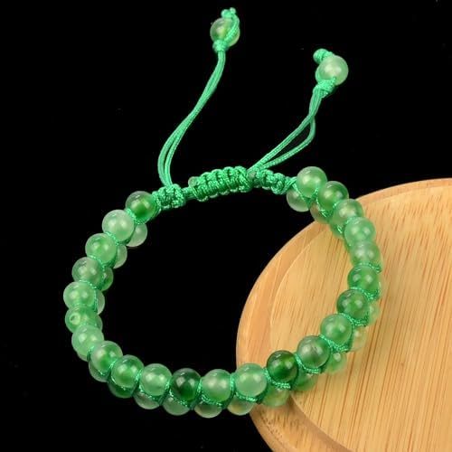 MASSIVE BEADS Natural Chakra Healing Power Crystals Macrame Bracelet Yoga Double Layer Stone Beads Gemstone Meditation Relax Anxiety Bangle for Unisex Women Men