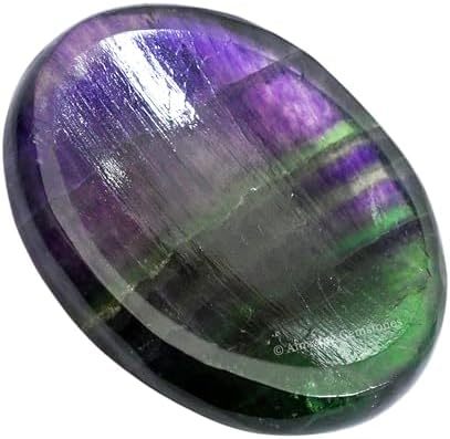 Green Jade Aventurine Worry Stone Crystals and Healing Stones - Worry Stones for Stress Relief Gifts - Piedra Crystal Fidget for Meditation - Unique Stocking Stuffers and Birthday Gifts for Women, Men