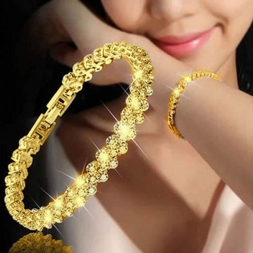Hot-selling 3-color women's bracelet, fashionable Roman-style crystal bracelet gift accessories