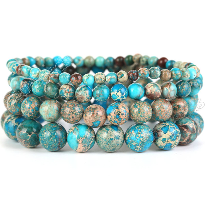 Wholesale natural stone beaded bracelets, gemstone therapy crystal bracelets for men and women, in sizes of 6mm and 8mm