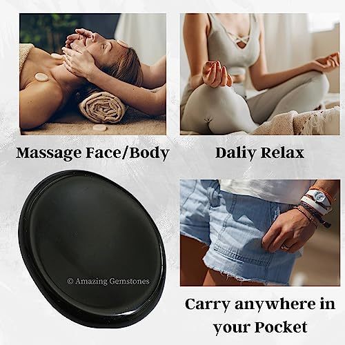 Green Jade Aventurine Worry Stone Crystals and Healing Stones - Worry Stones for Stress Relief Gifts - Piedra Crystal Fidget for Meditation - Unique Stocking Stuffers and Birthday Gifts for Women, Men