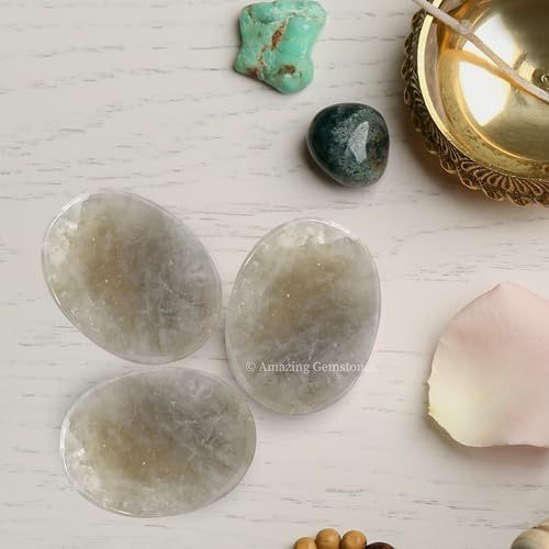 Green Jade Aventurine Worry Stone Crystals and Healing Stones - Worry Stones for Stress Relief Gifts - Piedra Crystal Fidget for Meditation - Unique Stocking Stuffers and Birthday Gifts for Women, Men