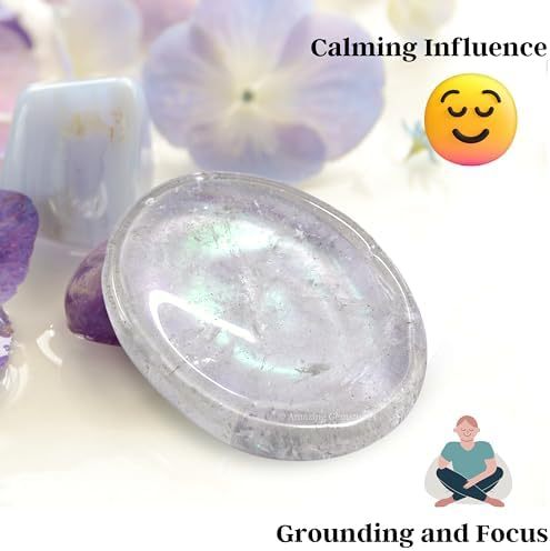 Green Jade Aventurine Worry Stone Crystals and Healing Stones - Worry Stones for Stress Relief Gifts - Piedra Crystal Fidget for Meditation - Unique Stocking Stuffers and Birthday Gifts for Women, Men
