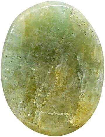 Green Jade Aventurine Worry Stone Crystals and Healing Stones - Worry Stones for Stress Relief Gifts - Piedra Crystal Fidget for Meditation - Unique Stocking Stuffers and Birthday Gifts for Women, Men