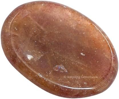 Green Jade Aventurine Worry Stone Crystals and Healing Stones - Worry Stones for Stress Relief Gifts - Piedra Crystal Fidget for Meditation - Unique Stocking Stuffers and Birthday Gifts for Women, Men