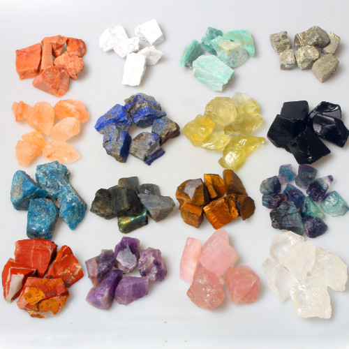 Wholesale natural healing raw crystal, raw amethyst rose quartz stone, chakra stone 100g bags