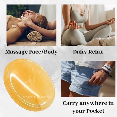 Green Jade Aventurine Worry Stone Crystals and Healing Stones - Worry Stones for Stress Relief Gifts - Piedra Crystal Fidget for Meditation - Unique Stocking Stuffers and Birthday Gifts for Women, Men