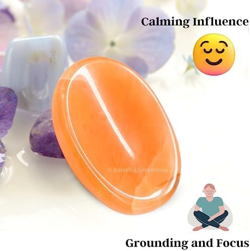 Green Jade Aventurine Worry Stone Crystals and Healing Stones - Worry Stones for Stress Relief Gifts - Piedra Crystal Fidget for Meditation - Unique Stocking Stuffers and Birthday Gifts for Women, Men