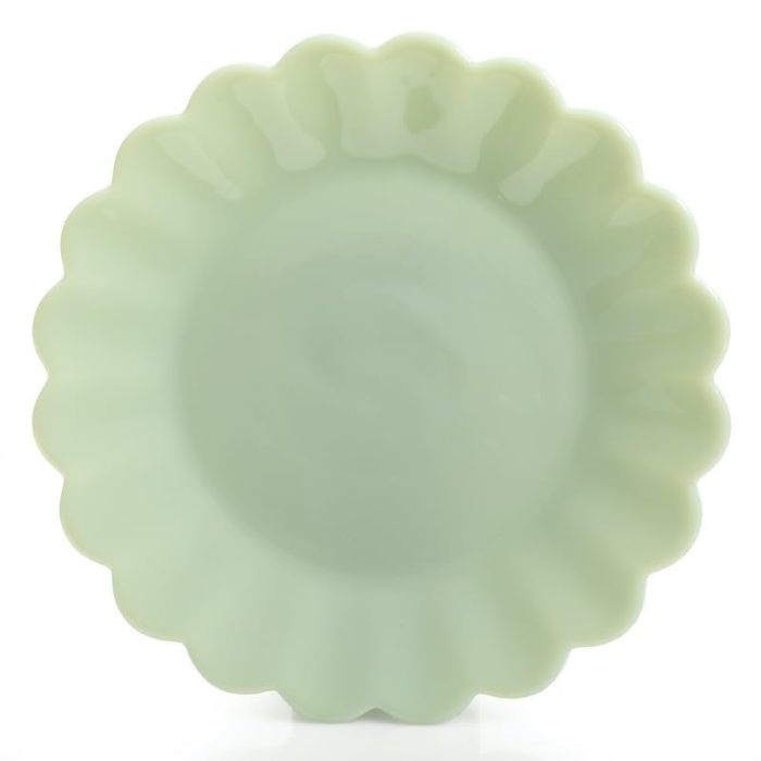 3-Piece Dinnerware Set Jade Dessert Plate Set with Dipping Dish and Bowl Centerpiece
