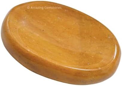 Green Jade Aventurine Worry Stone Crystals and Healing Stones - Worry Stones for Stress Relief Gifts - Piedra Crystal Fidget for Meditation - Unique Stocking Stuffers and Birthday Gifts for Women, Men