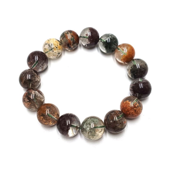 The highest quality natural mixed garden quartz bracelet, crystal stone processed crystal garden bracelet for sale