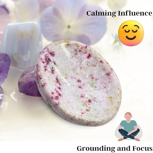 Green Jade Aventurine Worry Stone Crystals and Healing Stones - Worry Stones for Stress Relief Gifts - Piedra Crystal Fidget for Meditation - Unique Stocking Stuffers and Birthday Gifts for Women, Men