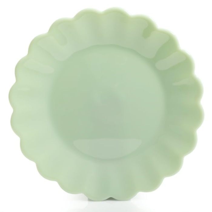 3-Piece Dinnerware Set Jade Dessert Plate Set with Dipping Dish and Bowl Centerpiece
