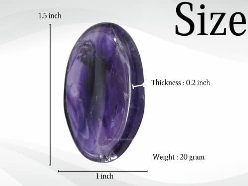Green Jade Aventurine Worry Stone Crystals and Healing Stones - Worry Stones for Stress Relief Gifts - Piedra Crystal Fidget for Meditation - Unique Stocking Stuffers and Birthday Gifts for Women, Men
