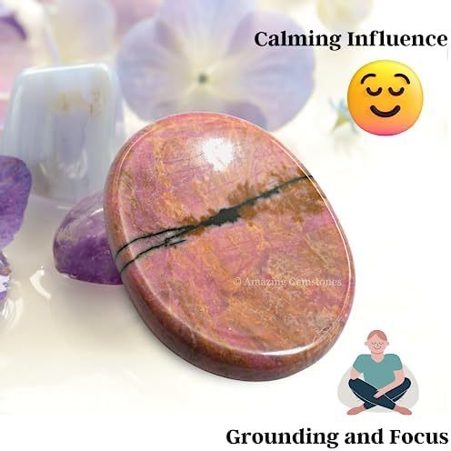 Green Jade Aventurine Worry Stone Crystals and Healing Stones - Worry Stones for Stress Relief Gifts - Piedra Crystal Fidget for Meditation - Unique Stocking Stuffers and Birthday Gifts for Women, Men