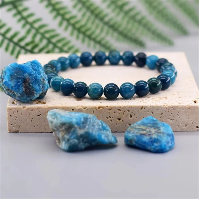 Brand-new creative colored natural mineral crystal bracelet, featuring crystal and pearl stone charm as a fashionable jewelry gift for both men and women