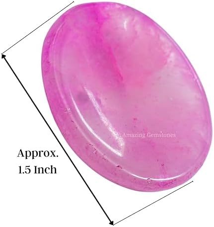 Green Jade Aventurine Worry Stone Crystals and Healing Stones - Worry Stones for Stress Relief Gifts - Piedra Crystal Fidget for Meditation - Unique Stocking Stuffers and Birthday Gifts for Women, Men
