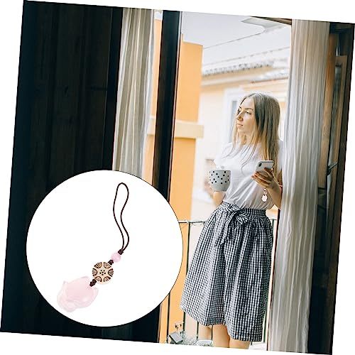 Jade Pendant Phones Keychain Lanyard Decor Phone Strap Charm Cell Phone Case Chain Wrist Band Wallet