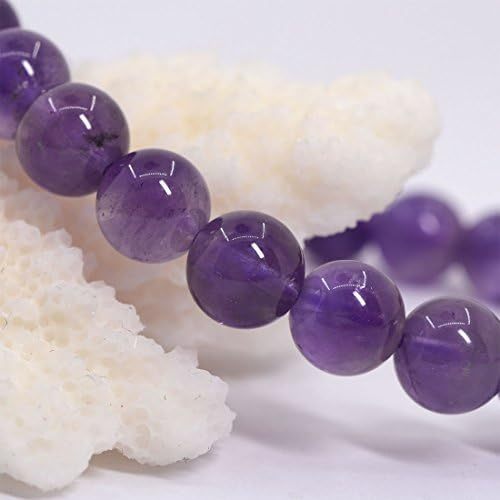 Justinstones Gem Semi Precious Gemstone 8mm Round Beads Stretch Bracelet 7 Inch Unisex
