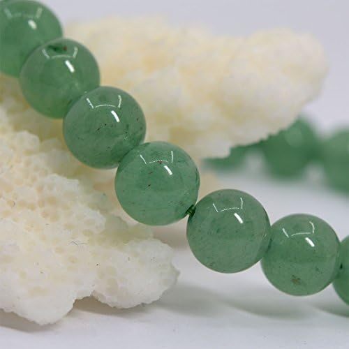 Justinstones Gem Semi Precious Gemstone 8mm Round Beads Stretch Bracelet 7 Inch Unisex