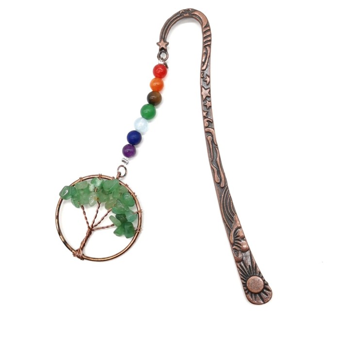 Hot-selling handmade crystal bookmarks, retro natural amethyst carved decorative bookmarks, light crystal handicrafts