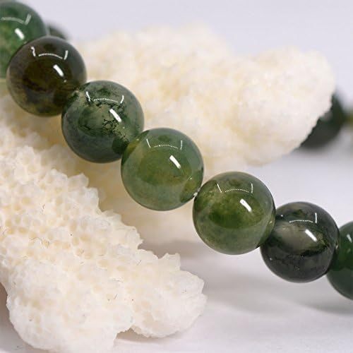 Justinstones Gem Semi Precious Gemstone 8mm Round Beads Stretch Bracelet 7 Inch Unisex