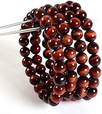 Justinstones Gem Semi Precious Gemstone 8mm Round Beads Stretch Bracelet 7 Inch Unisex