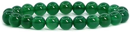 Justinstones Gem Semi Precious Gemstone 8mm Round Beads Stretch Bracelet 7 Inch Unisex