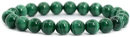Justinstones Gem Semi Precious Gemstone 8mm Round Beads Stretch Bracelet 7 Inch Unisex