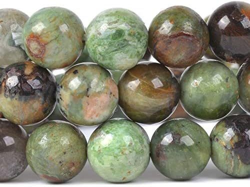 Justinstones Gem Semi Precious Gemstone 8mm Round Beads Stretch Bracelet 7 Inch Unisex