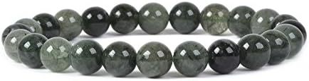 Justinstones Gem Semi Precious Gemstone 8mm Round Beads Stretch Bracelet 7 Inch Unisex