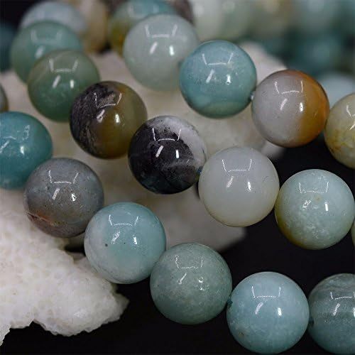 Justinstones Gem Semi Precious Gemstone 8mm Round Beads Stretch Bracelet 7 Inch Unisex