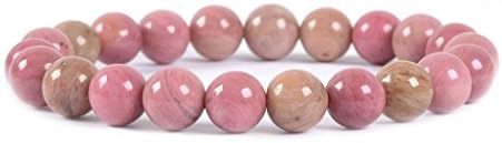 Justinstones Gem Semi Precious Gemstone 8mm Round Beads Stretch Bracelet 7 Inch Unisex